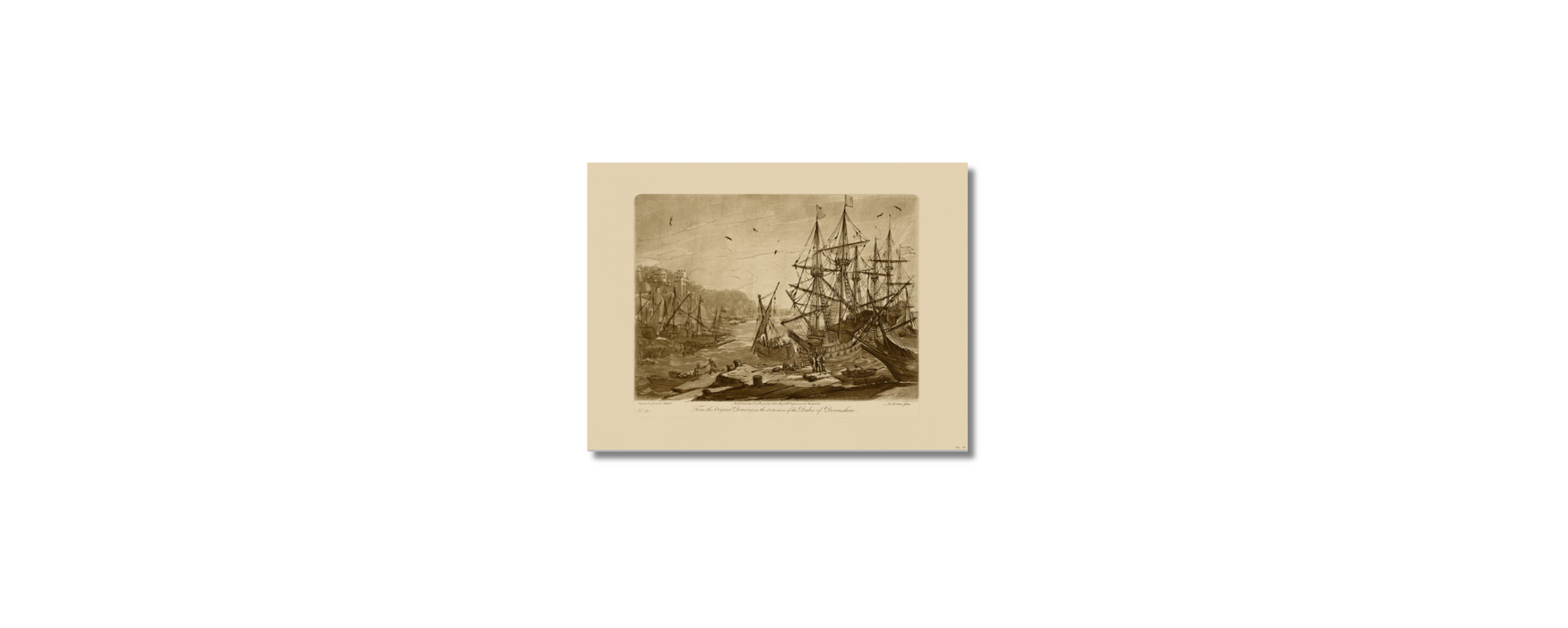 Claude Lorrain - Sepia Ship XXX