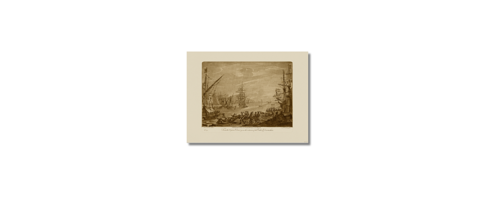 Claude Lorrain - Sepia Ship XXXI