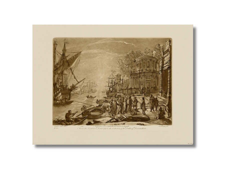 Claude Lorrain - Sepia Ship LXIII