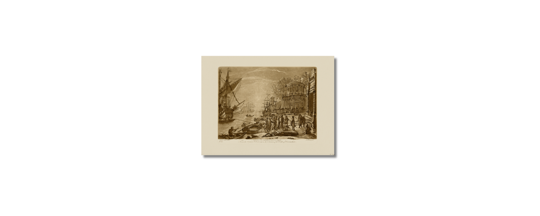 Claude Lorrain - Sepia Ship LXIII