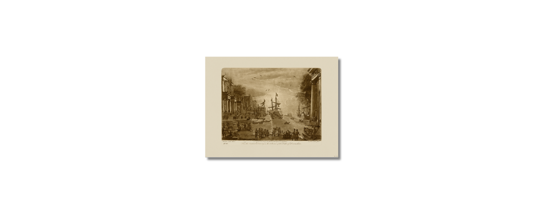 Claude Lorrain - Sepia Ship LXXX