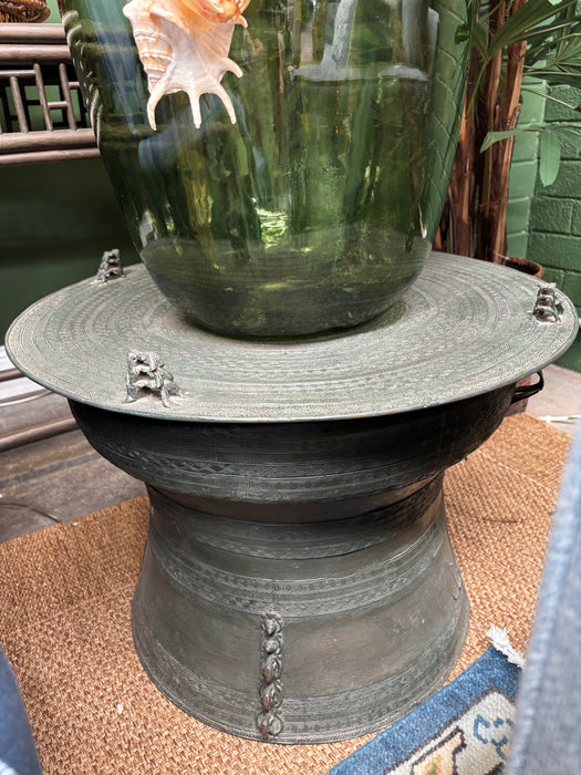 Thai Bronze Rain Drum Table