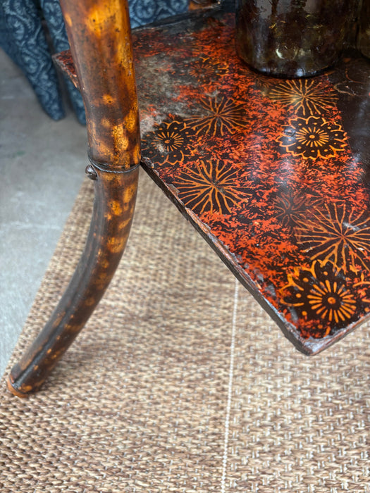 Vintage Japonisme Lacquered Tortoise Table