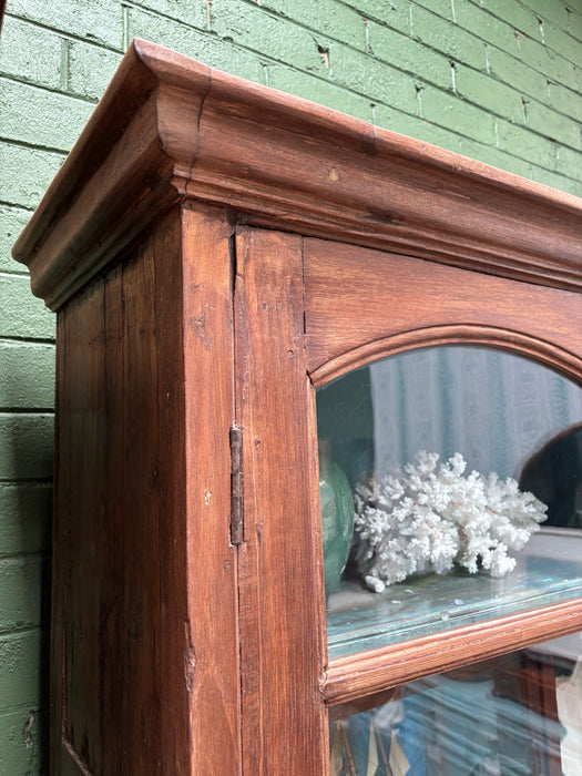 Vintage Glass Javanese Cupboard (Pair Available)