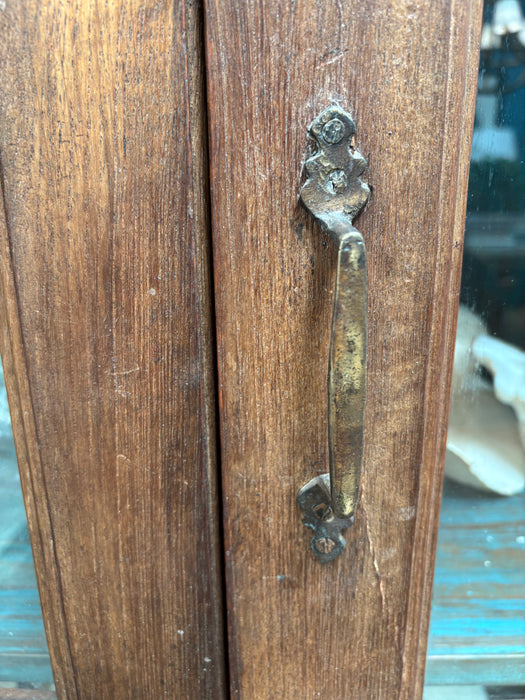 Vintage Glass Javanese Cupboard (Pair Available)