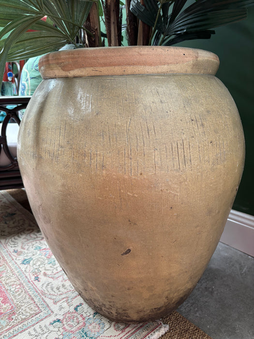 Taupe Stoneware Planter (Pair Available)