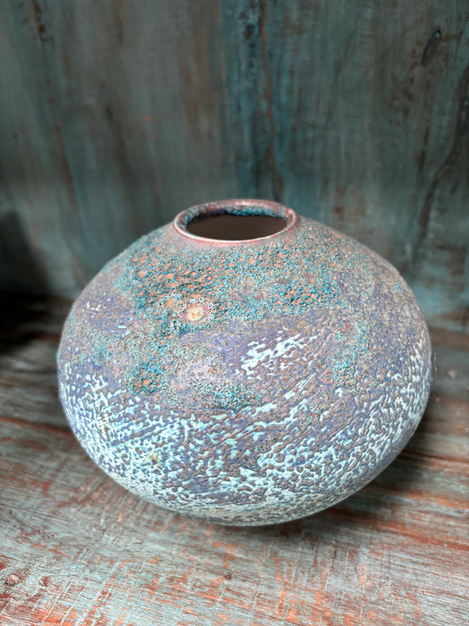 Vintage Glazed Turquoise Pot