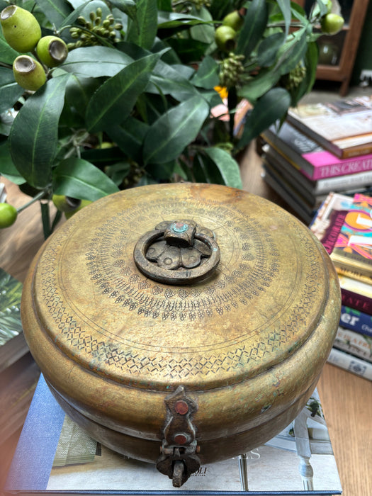 Brass Chapati Box - Large