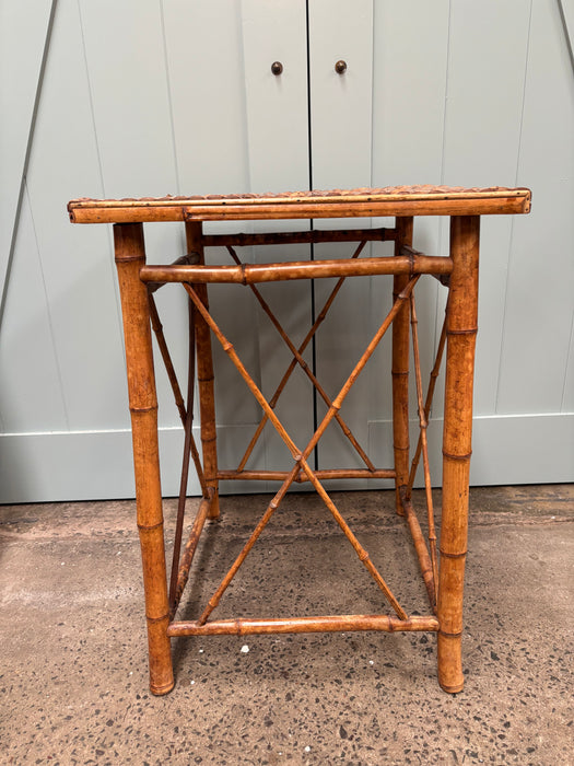 Vintage Square Cane Table