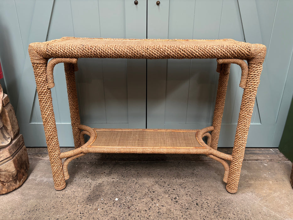 Rope and Raffia Console