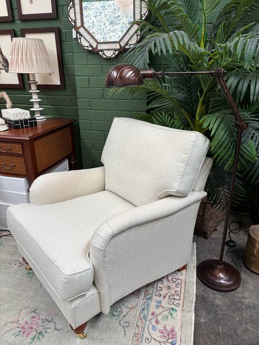 Xavier Furniture Amsterdam Sofa Chair in Isla Design Petit Panier Celadon