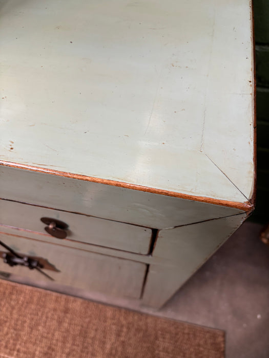 Vintage Celadon Lacquered Cabinet