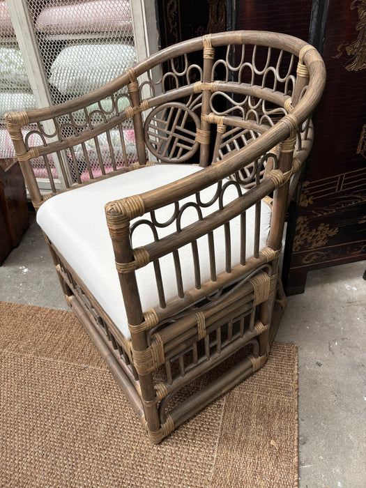 Xavier Furniture Temple Rattan Chair - Antique Brown