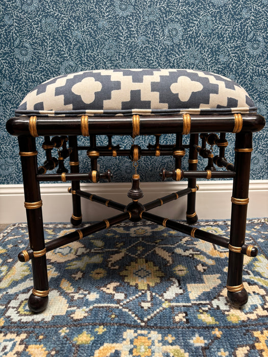 Stuart Membery Black Mandarin Ottoman