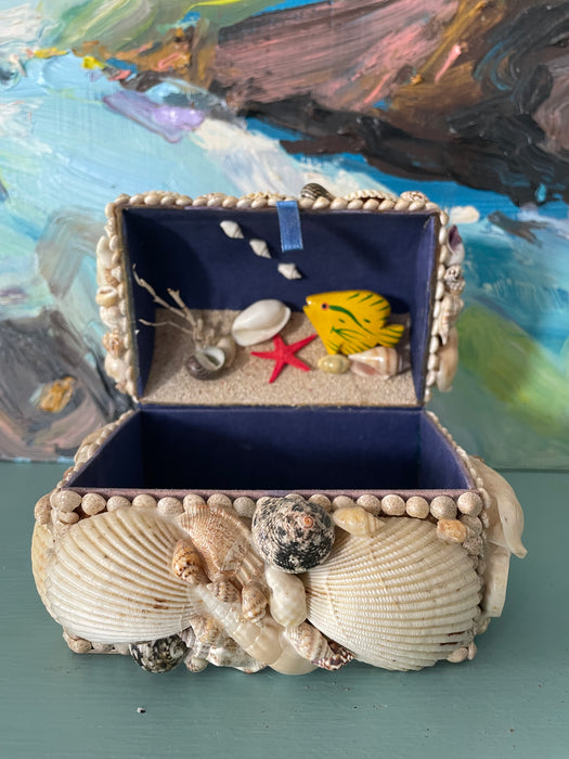 Small Vintage Shell Box