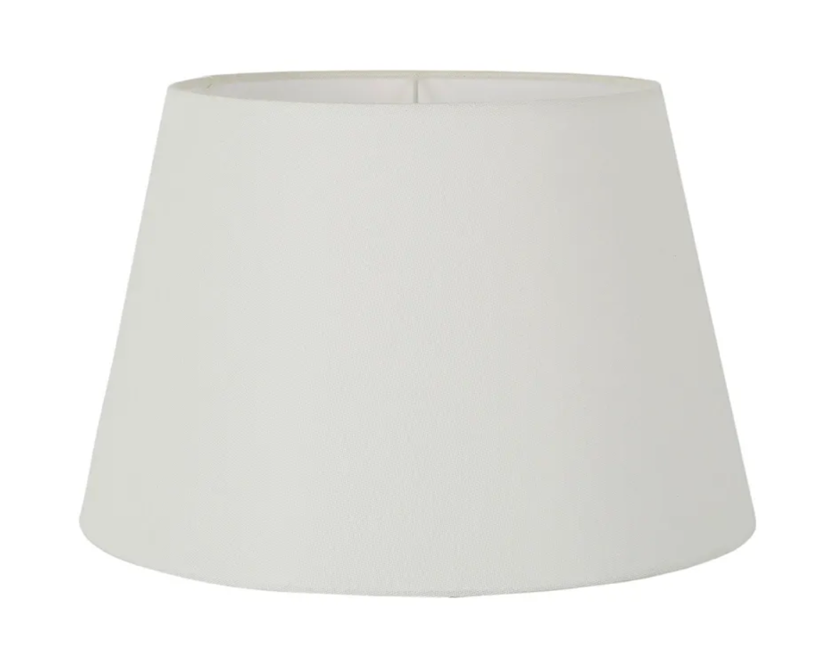 Extra Large White Linen Lampshade– Isla Design