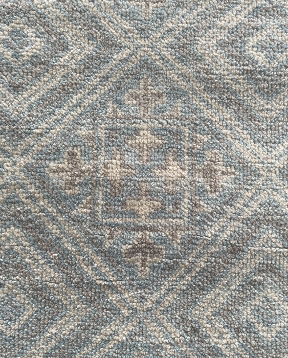 Super-fine Hand-knotted Mamluk 15th Century Design Jaipur Wool Rug - Sapphire, Almond and Dove 307cm x 244cm