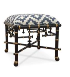 Stuart Membery Black Mandarin Ottoman