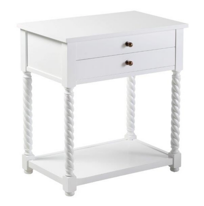 Xavier Furniture Bristol Heirloom Bedside Table - White