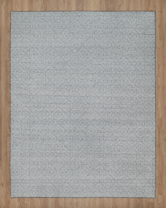 Panier Super-Soft Luxe Hand-Woven Boucle Rug - Dove/Slate