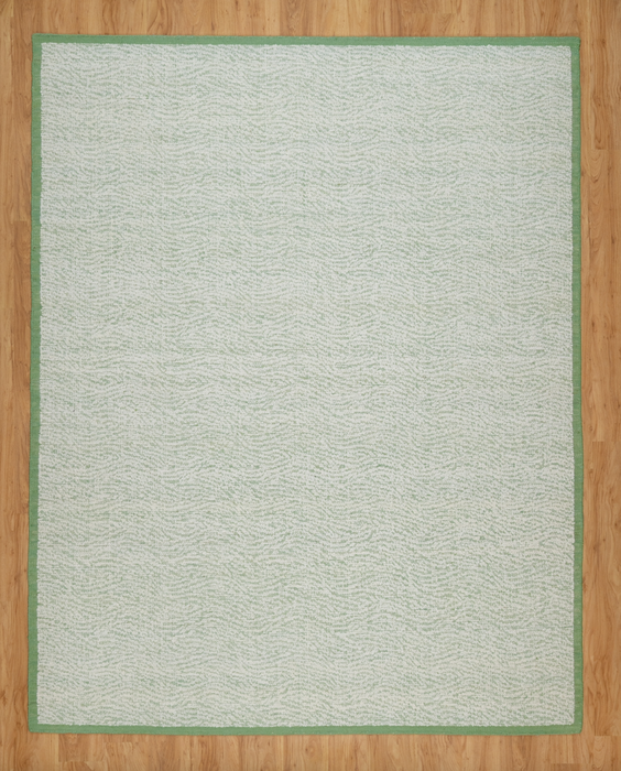 Sarduli Super-Soft Luxe Hand-Woven Boucle Rug - Ivory/Basil