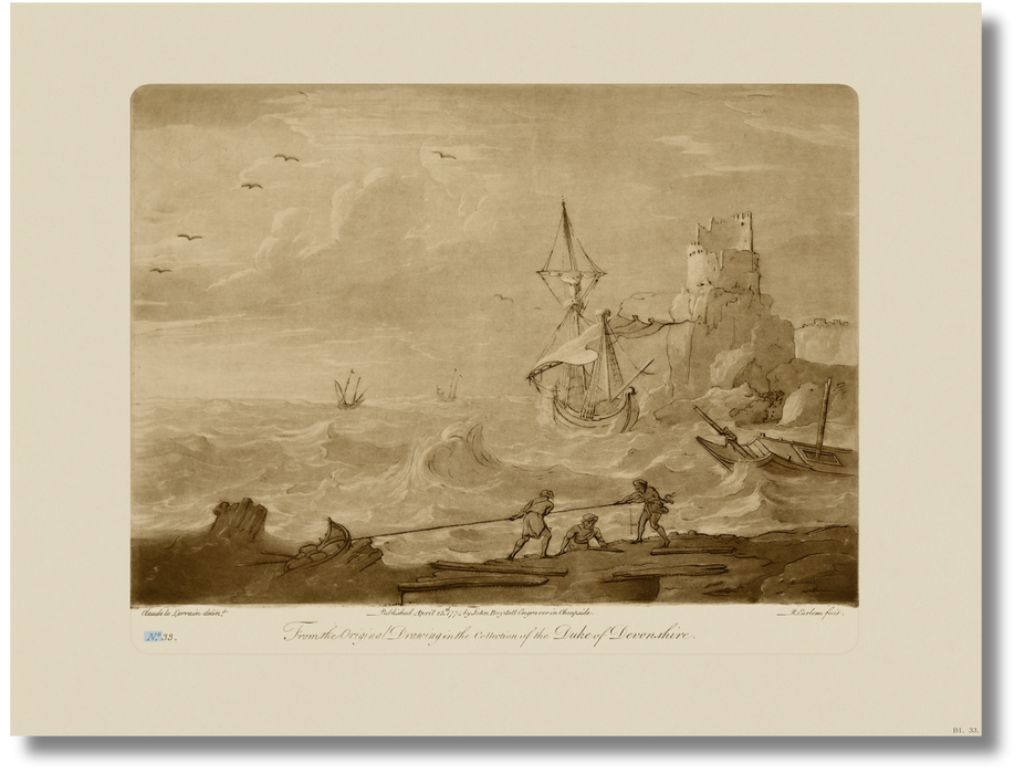 Claude Lorrain - Sepia Ship XXXIII