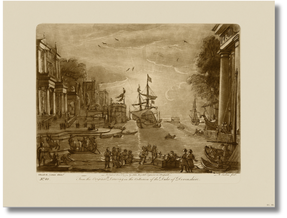 Claude Lorrain - Sepia Ship LXXX