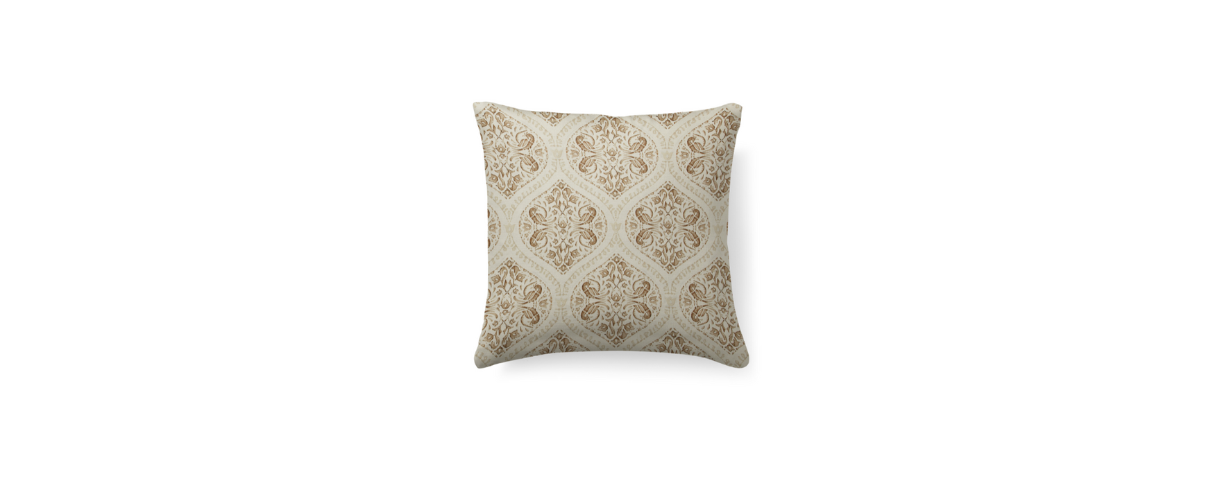 Jali Teak/Almond Cushion