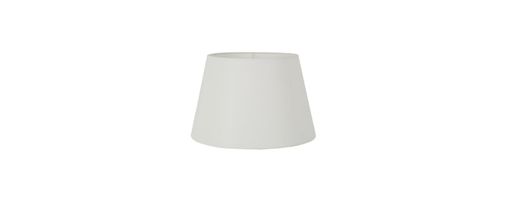 Extra Large White Linen Lampshade